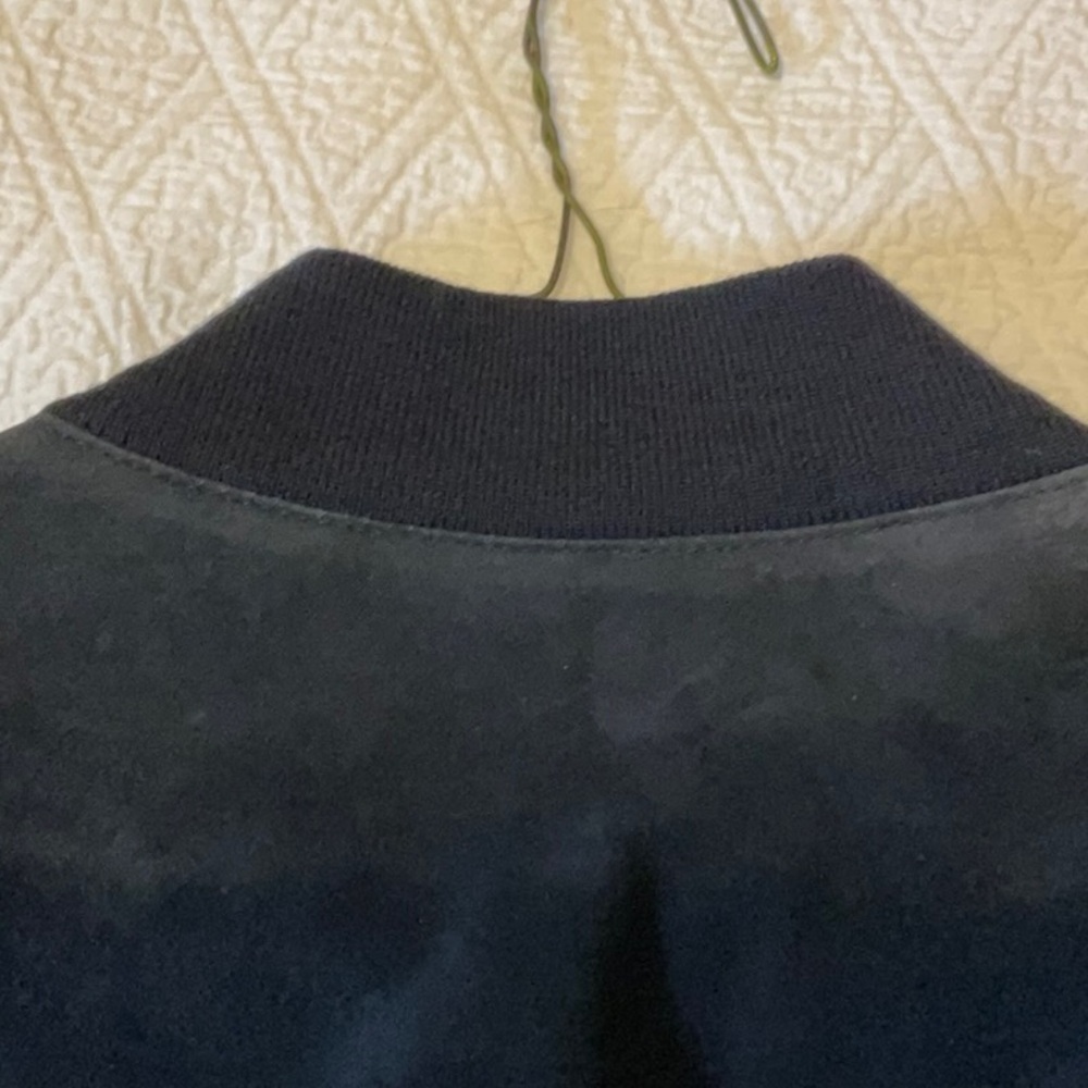 REAL SUEDE NAVY MENS JACKET MADE IN ITALY NWOT - Picture 15 of 16
